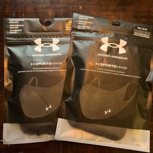 Two Under Armour sport masks.